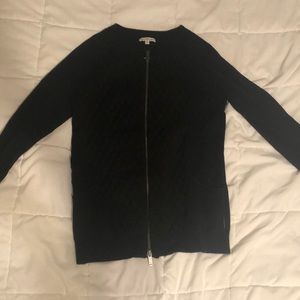 Black zip up sweater